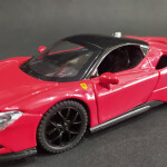 Exclusive Alloy Metal Die-cast Car 1:32 FERRARI Diecast Metal Pullback Toy car with Openable Doors & Light, Music
