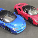 2 pc Combo Exclusive Alloy Metal Die-cast Car 1:32 FERRARI Metal Pullback Toy car with Openable Doors & Light, Music