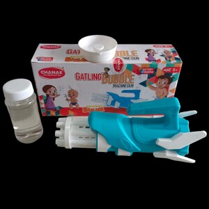 Gatling Bubble Gun for Kids, Bubble Maker Toy for Kids,100% Safe & Skin Friendly Toy Bubble Maker