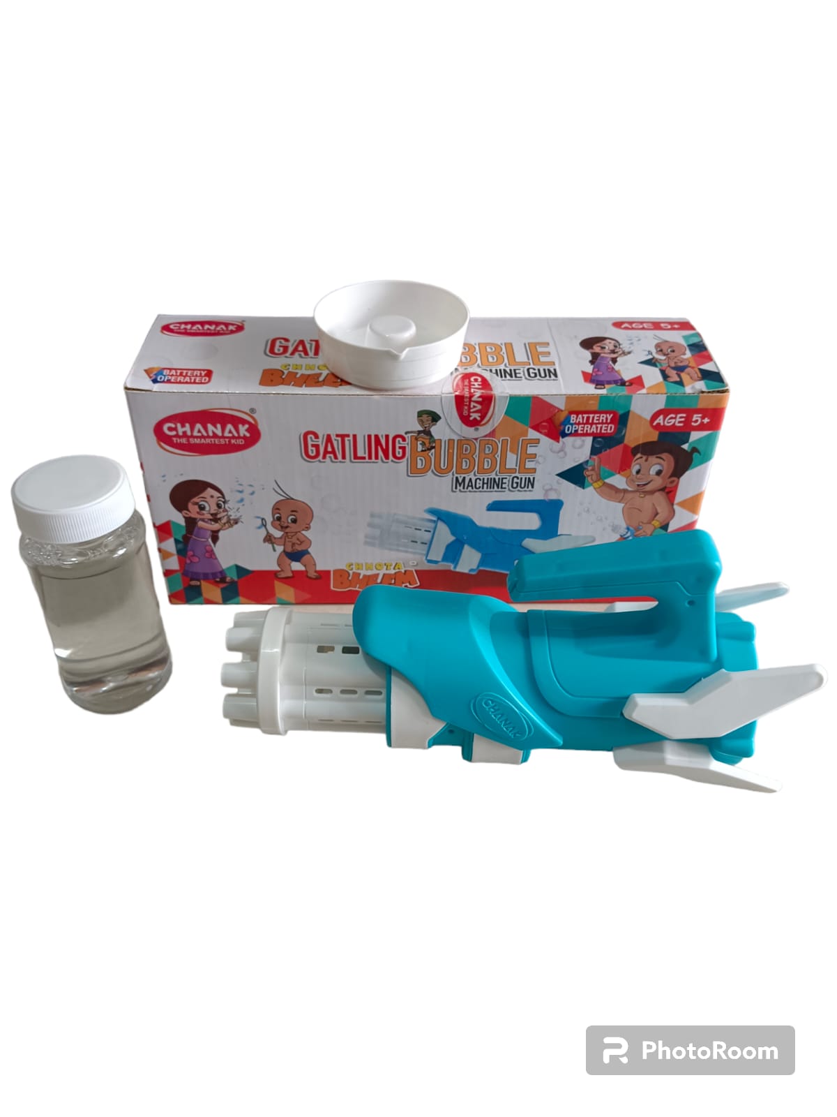 Gatling Bubble Gun for Kids, Bubble Maker Toy for Kids,100% Safe & Skin Friendly Toy Bubble Maker