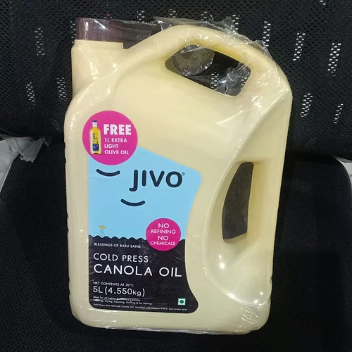 Jivo canola oil 5ltr + FREE 1LTR OLIVE OIL FREE