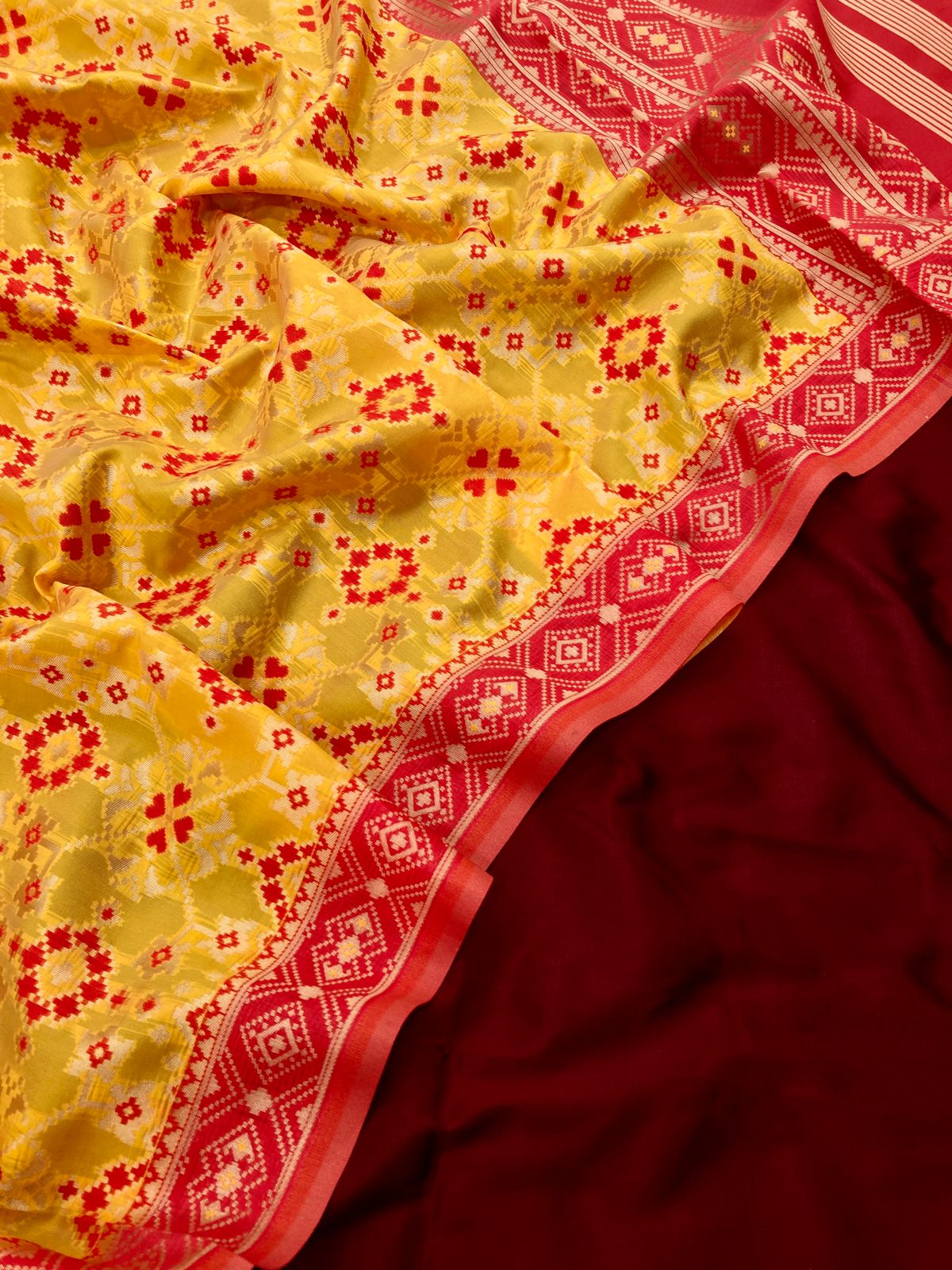 Elegant & Exclusive Plain Banarasi Silk Suits with Banarasi Katan Patola Dupatta