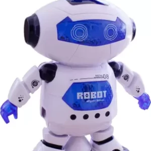 NEW PINCH Popular Naughty Robot Toy with 3D Lights and Music (White) Best Gift for Kids