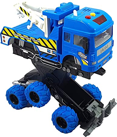 6 BY 6 TOW TRUCK EXPANDABLE HEIGHT ROAD WRECKER TOY TRUCK