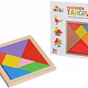 AWALS Tangram Wooden Puzzle Educational Toy For Kids (7 Pieces)