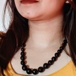 Classique Jewellery Black Moti Necklace