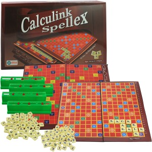 EKTA CALCULINK SPELLEX 2 IN 1 BOARD GAME FOR 8 YEARS & ABOVE KIDS SPELL WITH CALCULATION MODEL