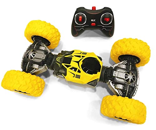 REMOTE CONTROL ORIGINAL MOKA CAR 2 SIDED STUNT BIG TYRES FAST SPEED CHARGEABLE FUNCTION