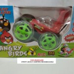 ANGRY BIRD STUNT CAR WITH REMOTE CONTROL LIGHT & SOUND; RECHARGEABLE