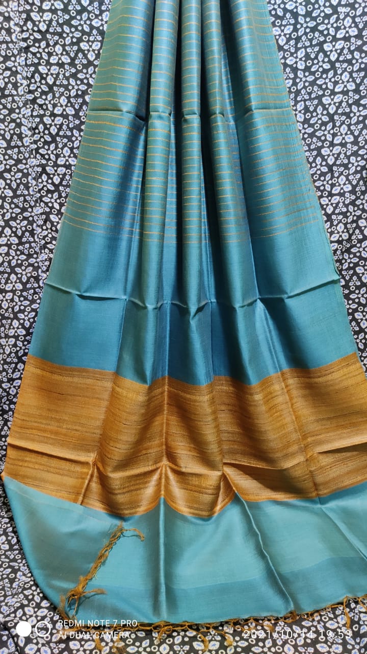 Kota Silk Sarees With Beautiful Stripes Pattern And Plain Blouse
